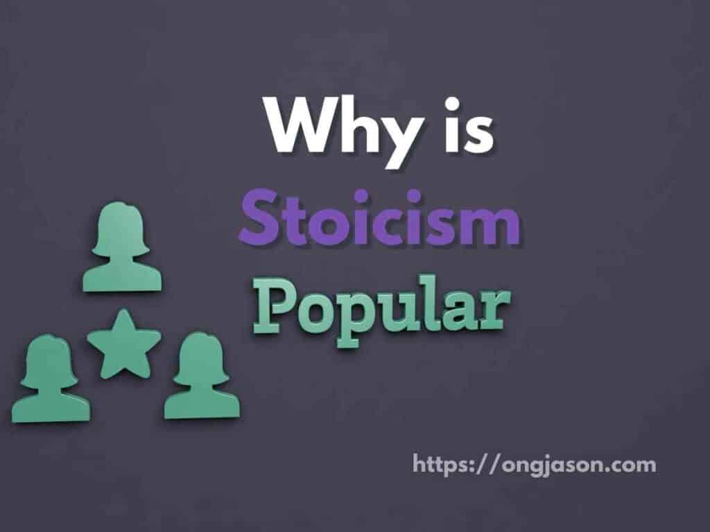 Why is Stoicism so popular?